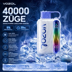 Vozol Star – 40.000 Trekjes – 5% Nicotine Vozol Star – 40.000 Trekjes – 5% Nicotine